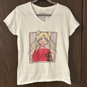 TeeFury Sailor Moon V-neck Tshirt Womens Large